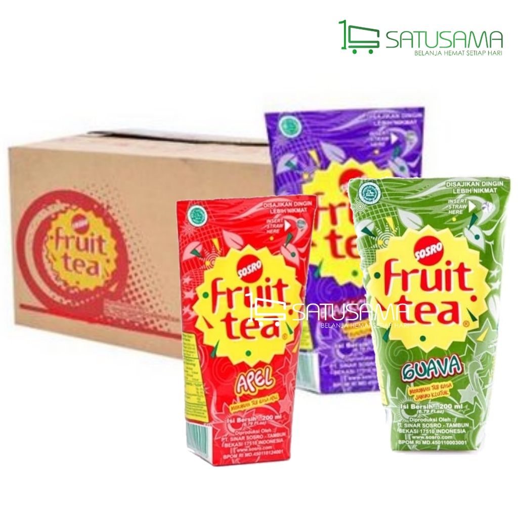 Jual FRUIT TEA GENGGAM 200 ML 1 DOS ( ISI 24 ) Shopee Indonesia
