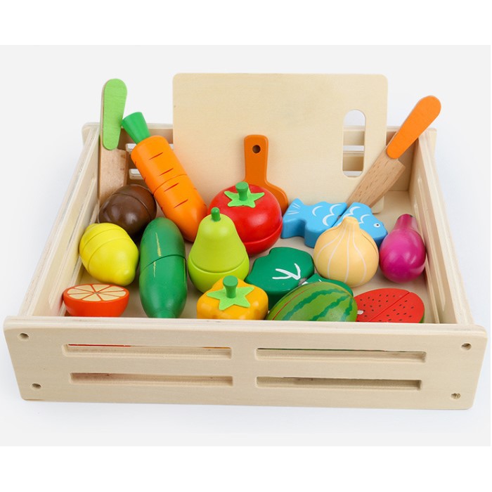 Jual Mainan Anak Kayu / 17 Pcs Fruits Cut Wooden Toys Mainan Kayu | Shopee Indonesia