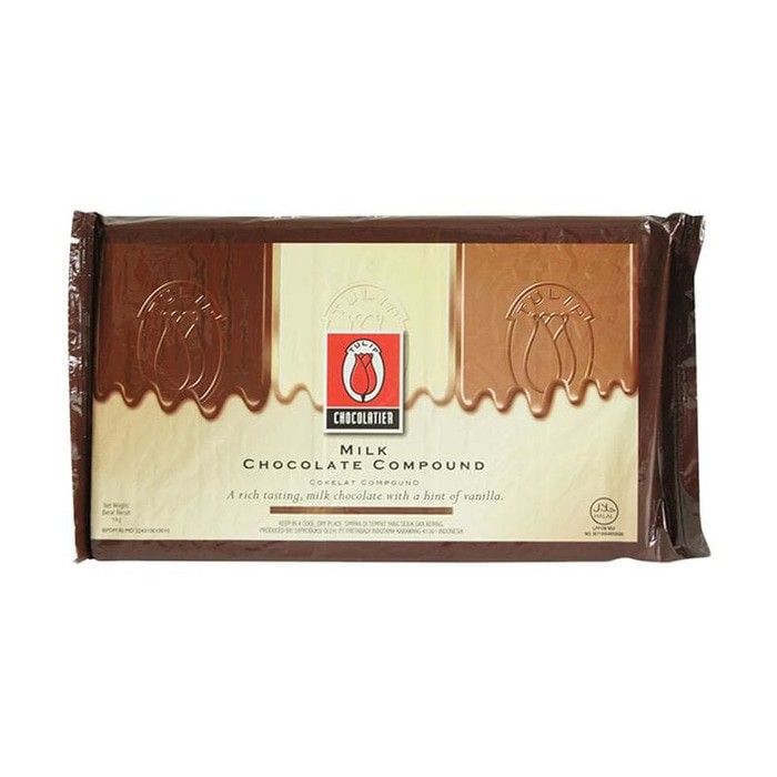 Jual Coklat Blok Tulip Milk Comp 1Kg | Shopee Indonesia