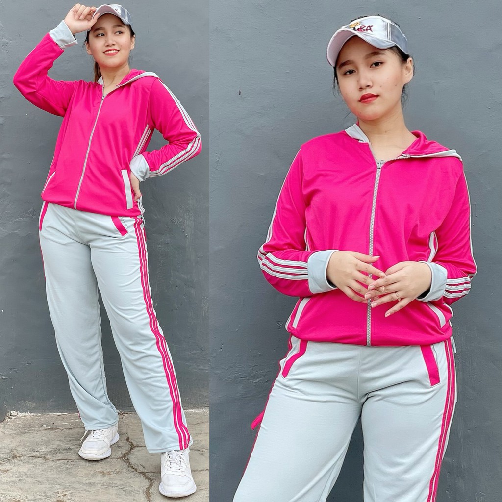 READY!!! Baju Senam Setelan Aerobic Zumba Lapangan Fitness Hijab Muslim