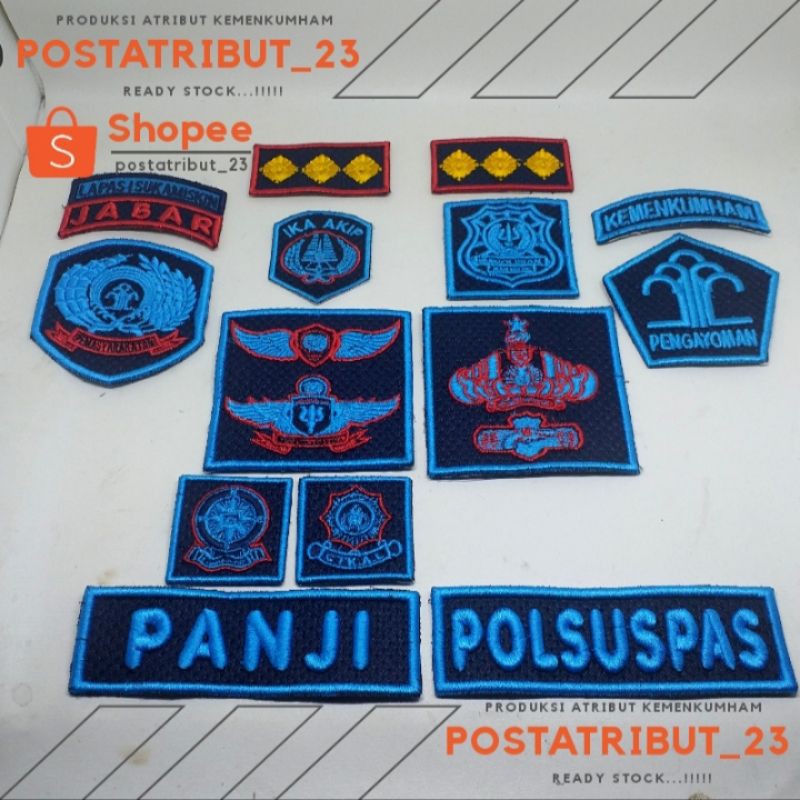 Bordir Timbul PDL Siang POLSUSPAS / Bordir Timbul Lapas