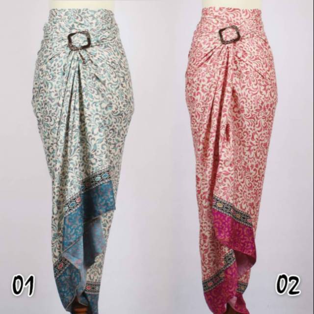 ORIGINAL REAL PICT Rok Lilit Kain Lilit Bawahan Batik Semi Silk CNDL Series Premium Shopee