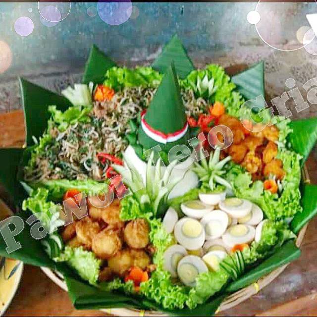 Gambar Tumpeng Nasi Putih Urap Kumpulan Gambar Menarik