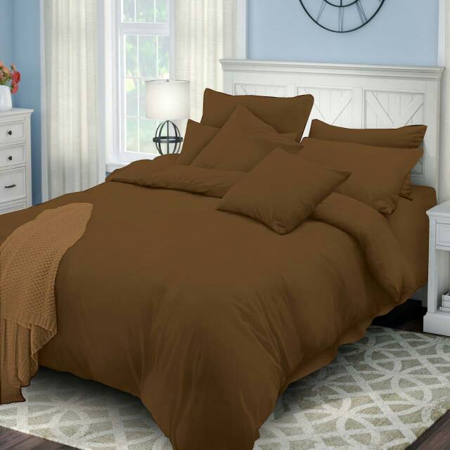 Jual Sprei Single Polos Rosewell Coklat Tua 90/100/120X200 Cm | Shopee Indonesia