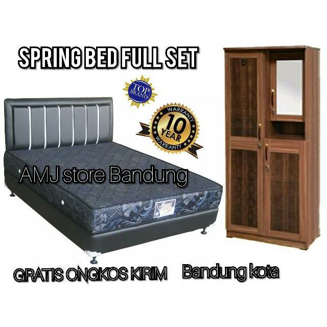 Jual (OBRAL)Kasur Spring Bed No 2 Ukuran 160x200 Dan Lemari Baju 2