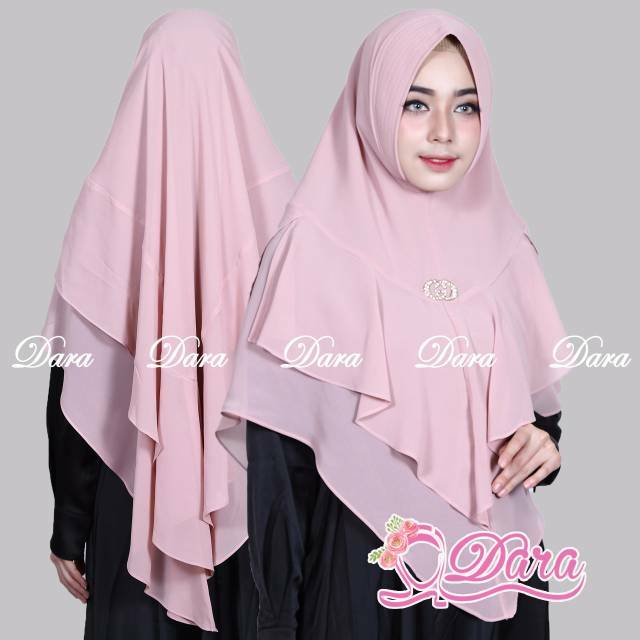 Naura Channel / Khimar Pesta Syari / Jilbab Ceruti Polos Shopee Indonesia