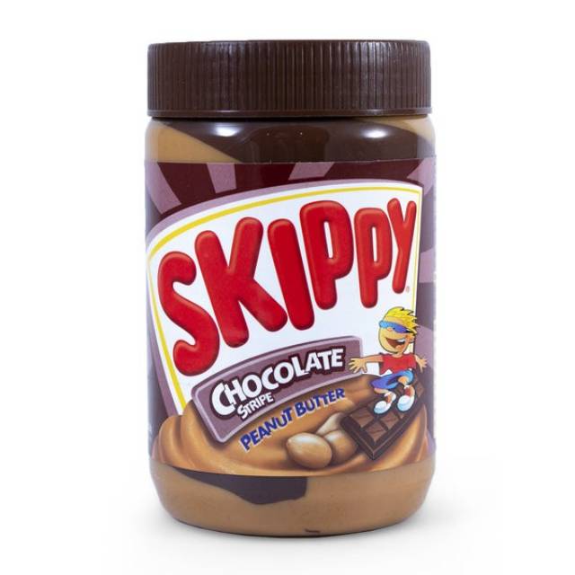 Jual Skippy Chocolate Stripe Peanut Butter 500 Gr Selai Coklat Kacang Cokelat | Shopee Indonesia