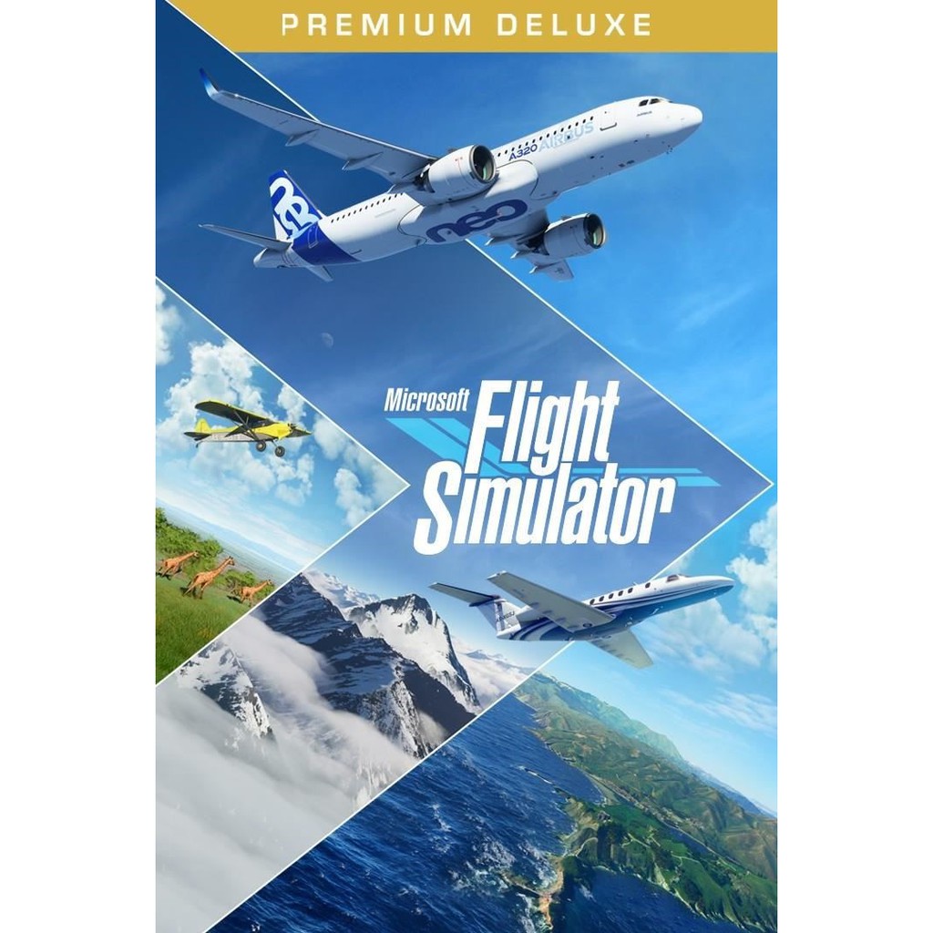 MICROSOFT FLIGHT SIMULATOR 2020 ONLINE PREMIUM DELUXE EDITION WITH ALL
