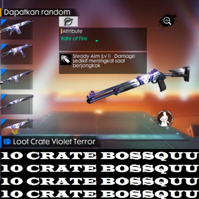 Gambar Mentahan Senjata Ff status wa galau