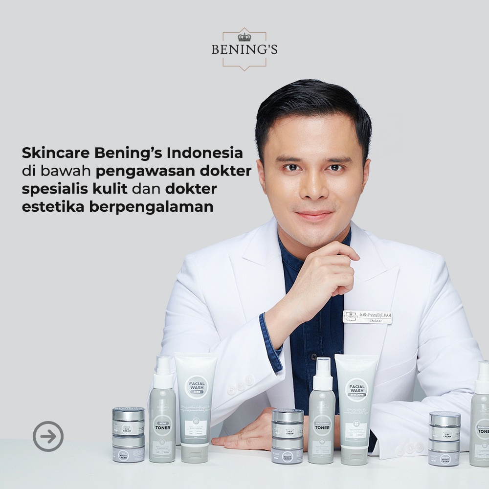 Jual BENINGS SKINCARE DR OKY PRATAMA PAKET EXCLUSIVE BRIGHTENING ACNE