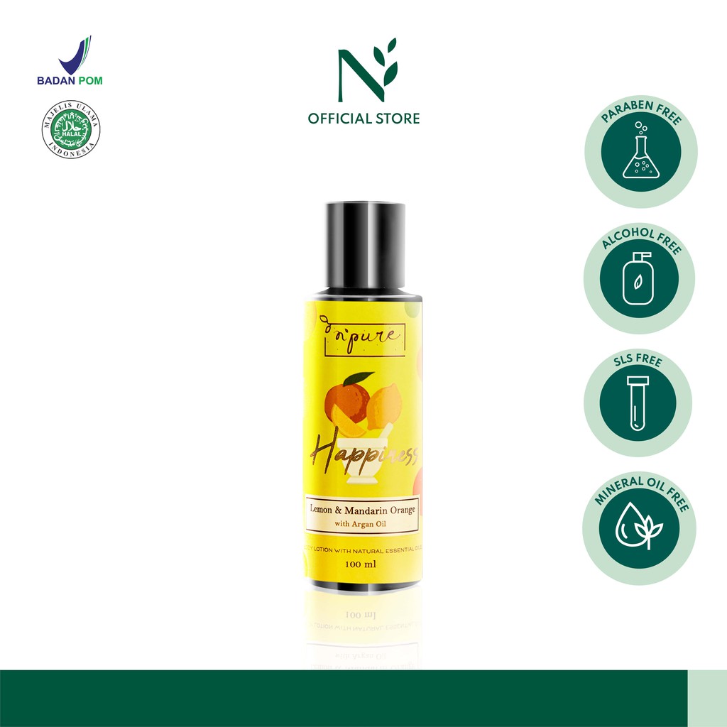 NPURE Essential+ Lotion "HAPPINESS" Shopee Indonesia
