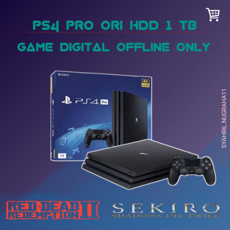 Jual Ps4 Ps 4 Pro 1Tb Sony Playstation 4 Hdd 1 Tb Ori (Second) + Game Digital | Shopee Indonesia