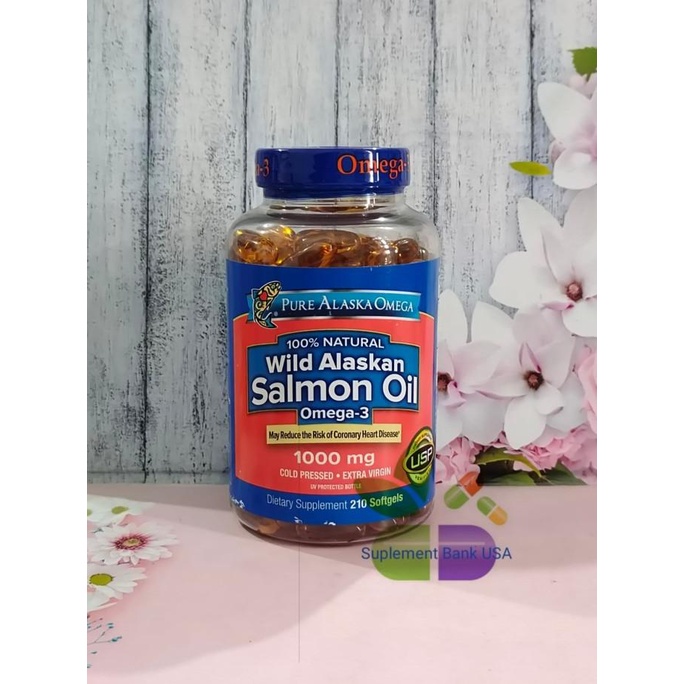 Jual Pure Alaska Omega Wild Alaskan Salmon Oil Omega 3 1000 Mg Shopee