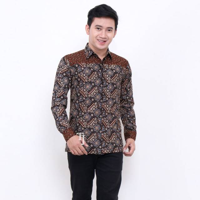 Batik Panjikhamim Kemeja Pria Lengan Panjang Murah New Modern Adem Baju Seragam Pesta Kerja