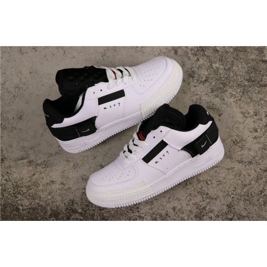 Jual Sepatu Nike Air Force 1 Type N354 White Black Premium Original | Shopee Indonesia