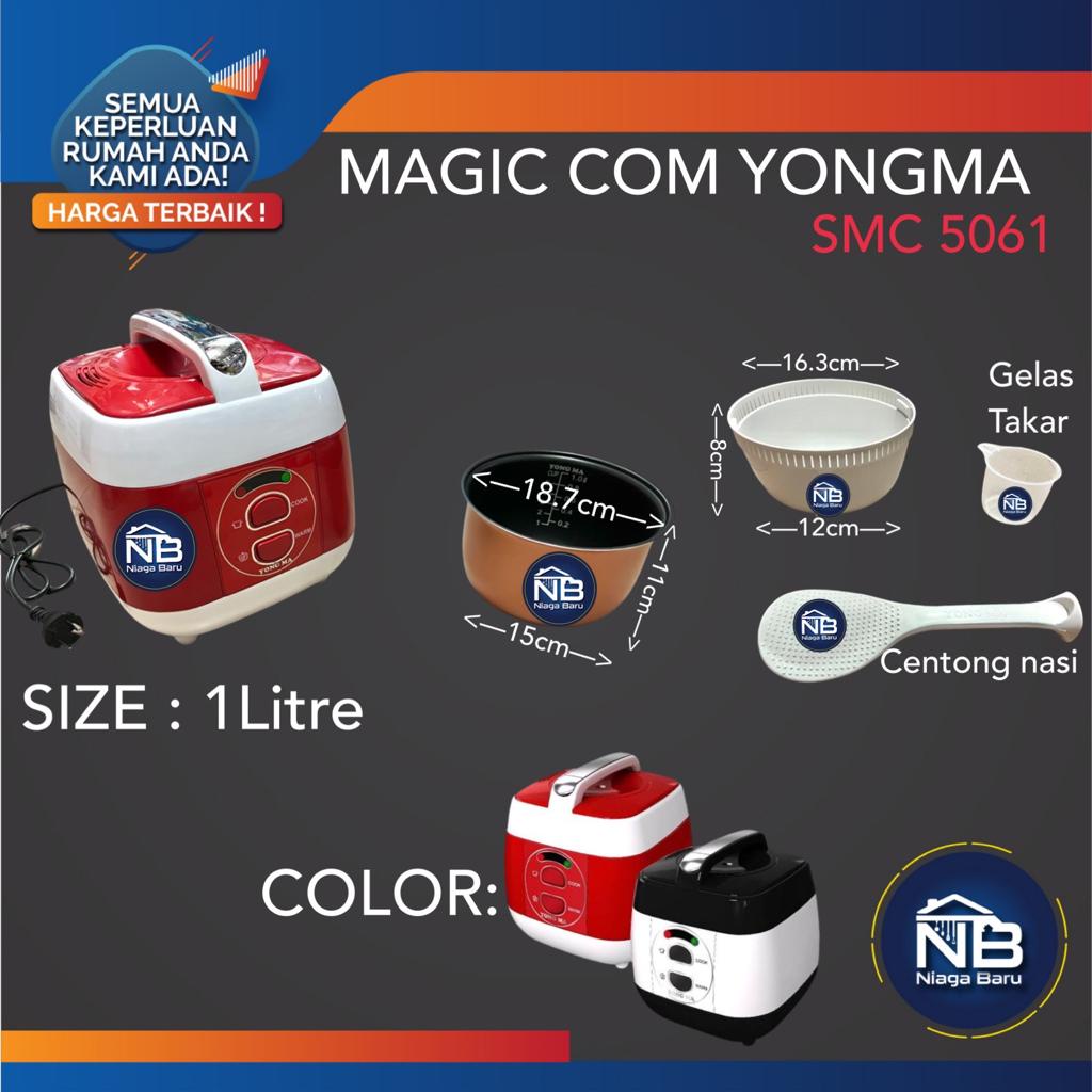 Jual Yongma Magic Com Rice Cooker Yongma 5061 1 Liter Shopee Indonesia
