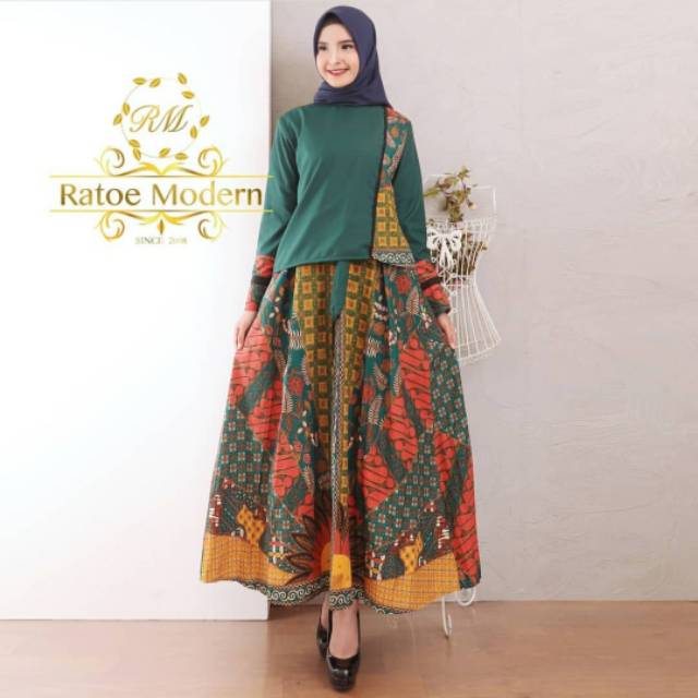 Pilihan Model Baju Batik Kombinasi Setelan Rok Jazz Roots Cincinnati