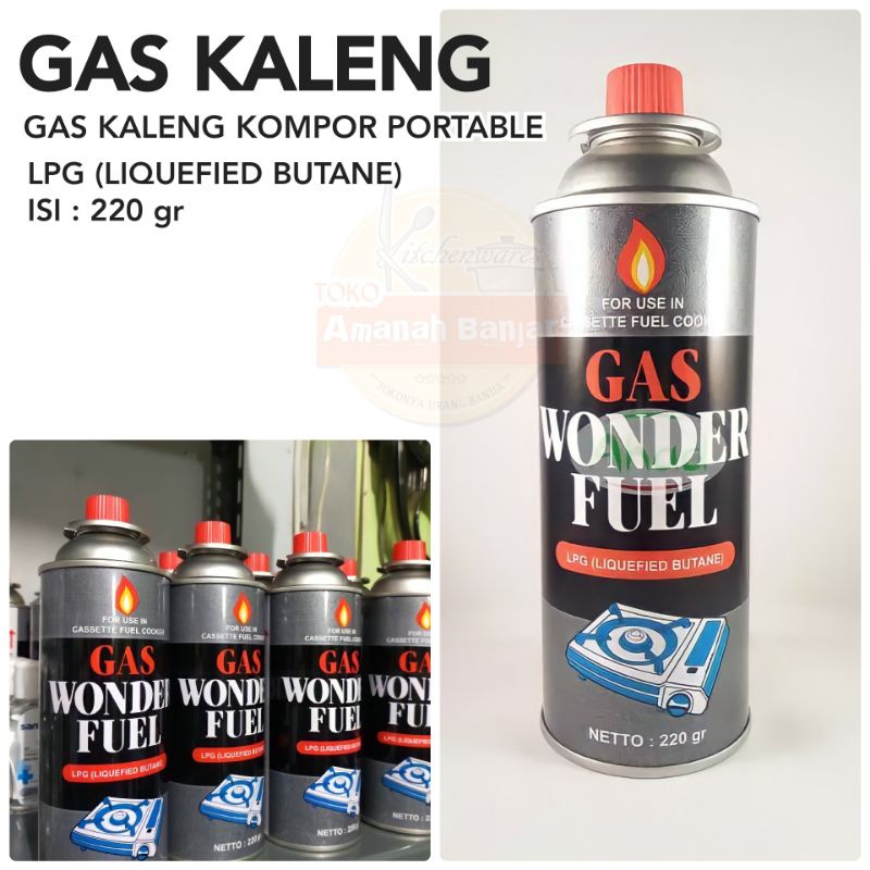 Jual Gas Kaleng Kompor Portable Gas Wonder Fuel 220gr Gas Kaleng