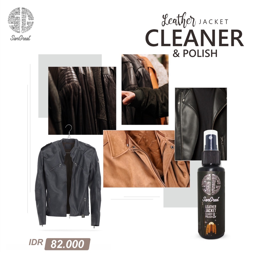 Jual Leather jacket cleaner and polish, semir jaket kulit, leather