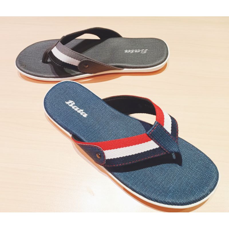 Bata Sandal Pria Tab C Black & blue 8716254/8719254