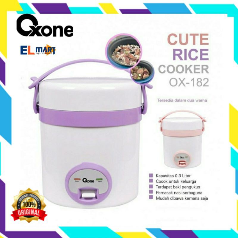 Jual OXONE cute rice cooker 0,3L OX 182 / mini travel rice cooker OX182