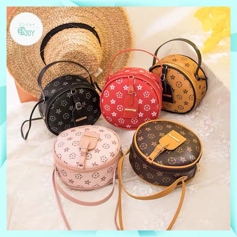 TAS Cewek Selempang Model LV Bulat / 5 Warna Shopee Indonesia