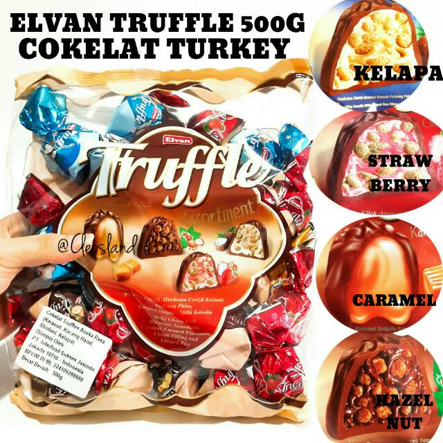 Jual Cokelat Elvan Truffle Turkey 400G | Shopee Indonesia