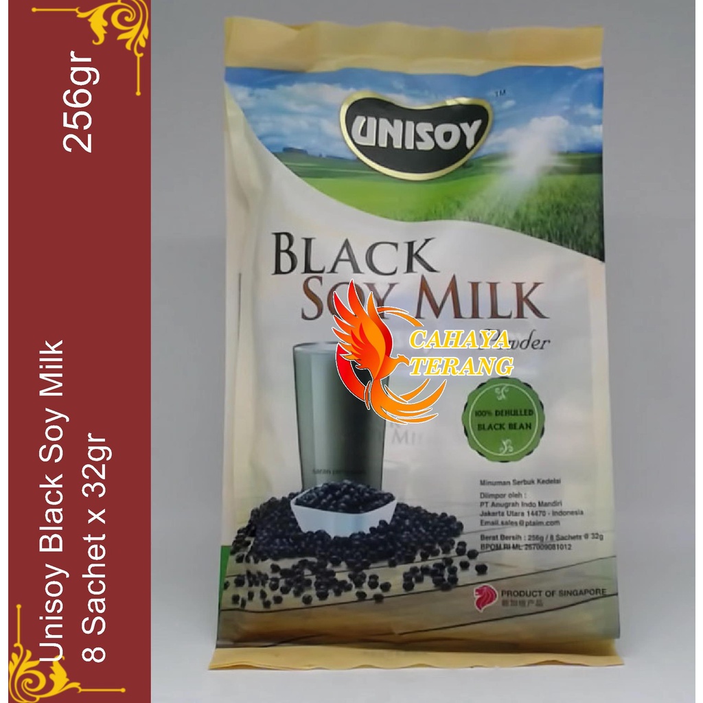 Jual Unisoy Black Soy Milk Susu Kedelai Hitam Impor Isi 8 Sachet