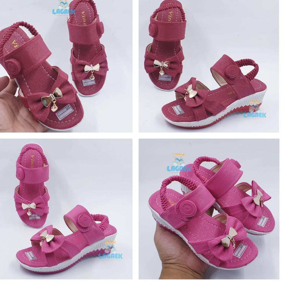 KODE 8 SEPATU SANDAL PESTA MINI HEELS ANAK CEWEK USIA 3 4 5 6 TAHUN