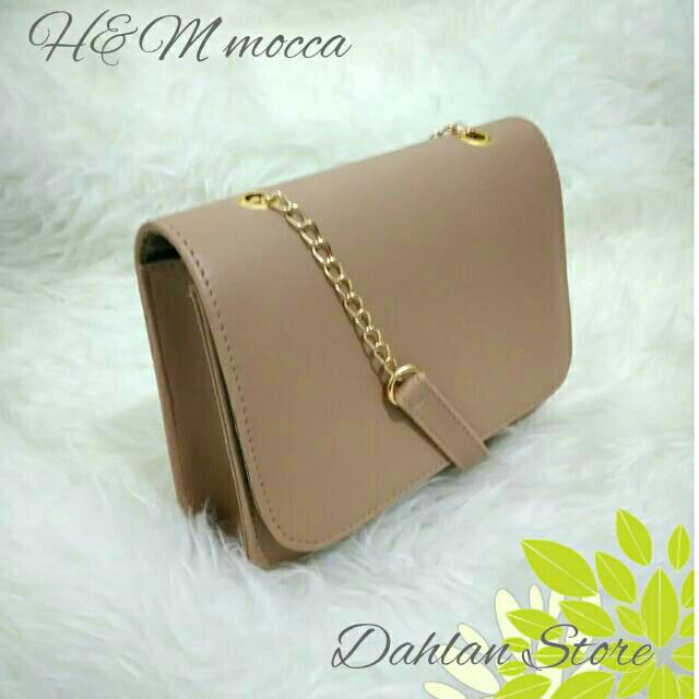 Hnm Clutch Premium Mocca Size 22cm Sale Tas Fashion Wanita Kado Cewek_Cantik Look Like Ori H