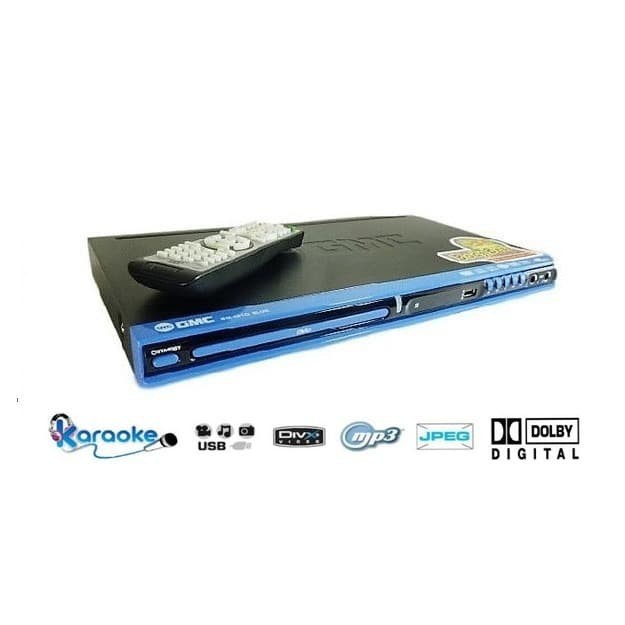 Jual GMC DVD Player BM 081Q Alat Pemutar dvd vcd mp4 Biru Indonesia