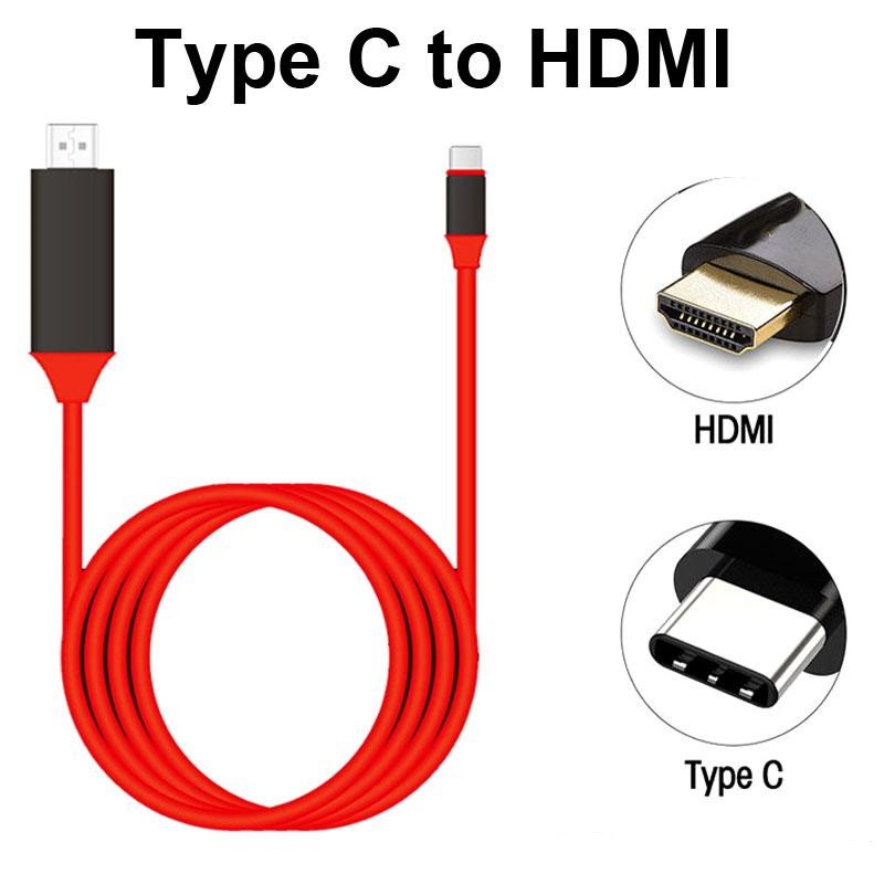 Jual Kabel Hdmi To Type C / Cable Hdtv Adapter Converter 2M | Shopee Indonesia