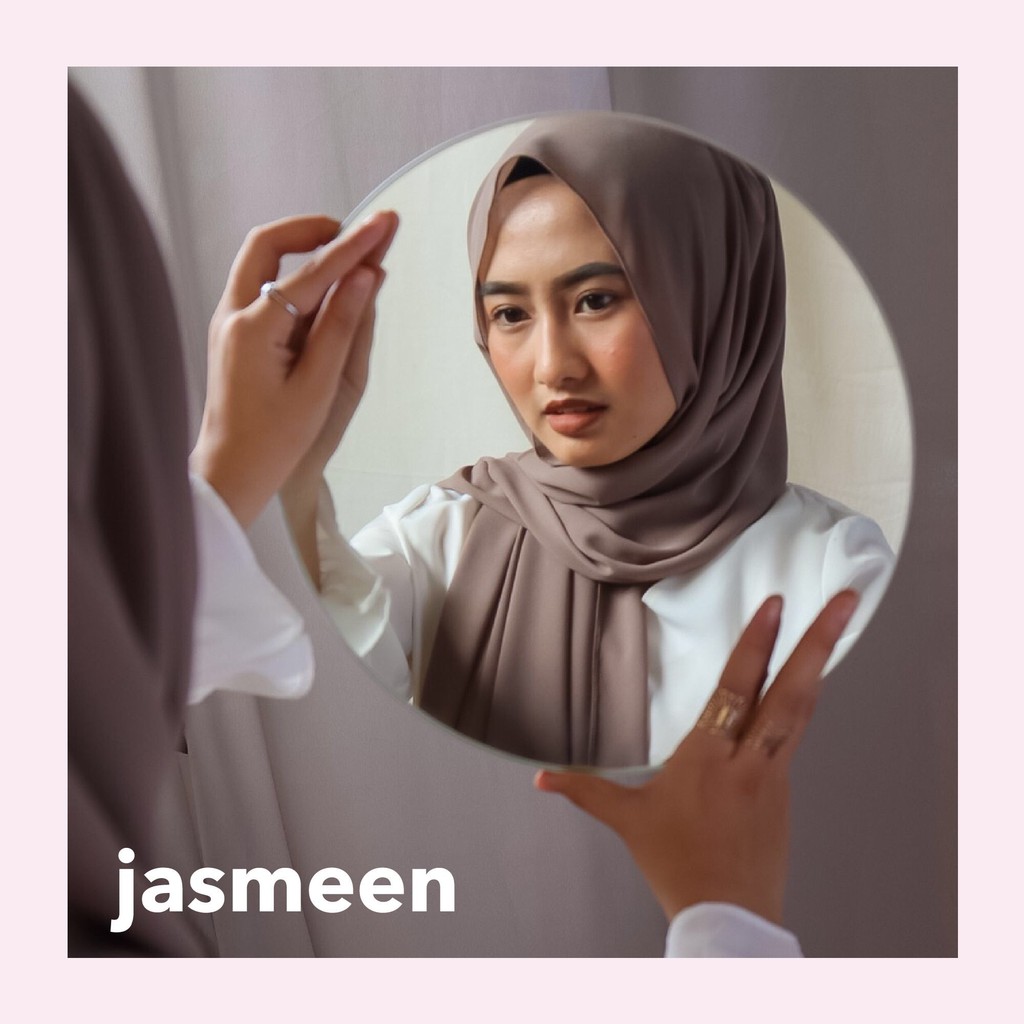 Jual Pashmina Jasmeen / Coklat Milo | Shopee Indonesia