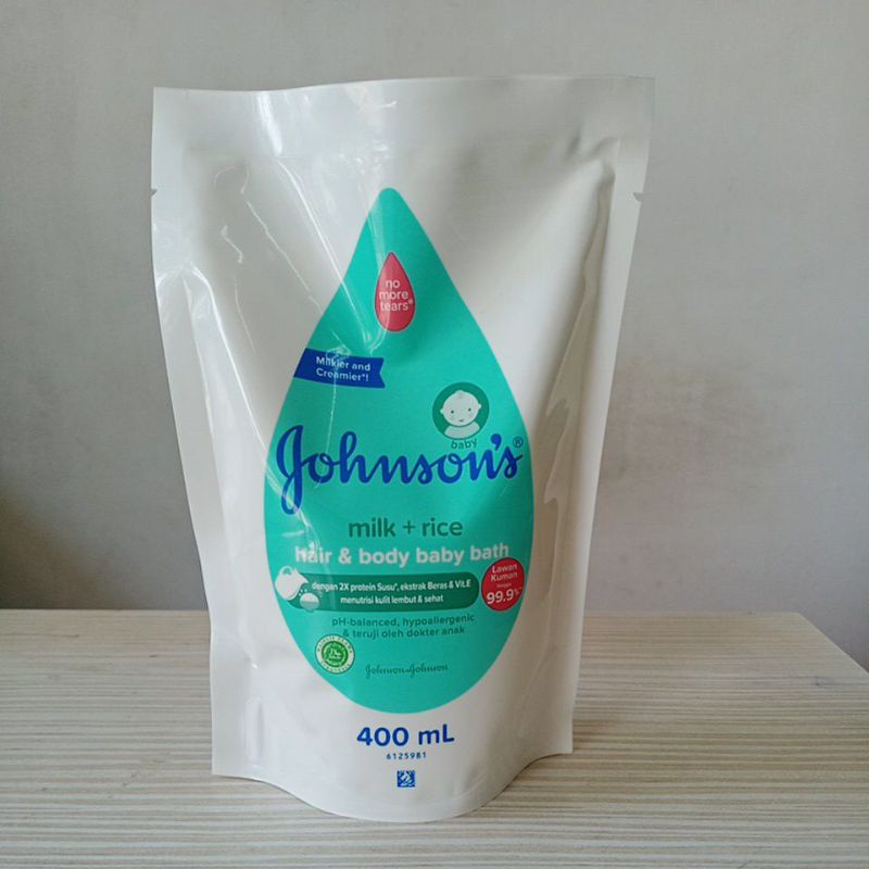 Jual JOHNSONS MILK RICE HAIR AND BODY BABY BATH 400 ML / SABUN JOHNSONS