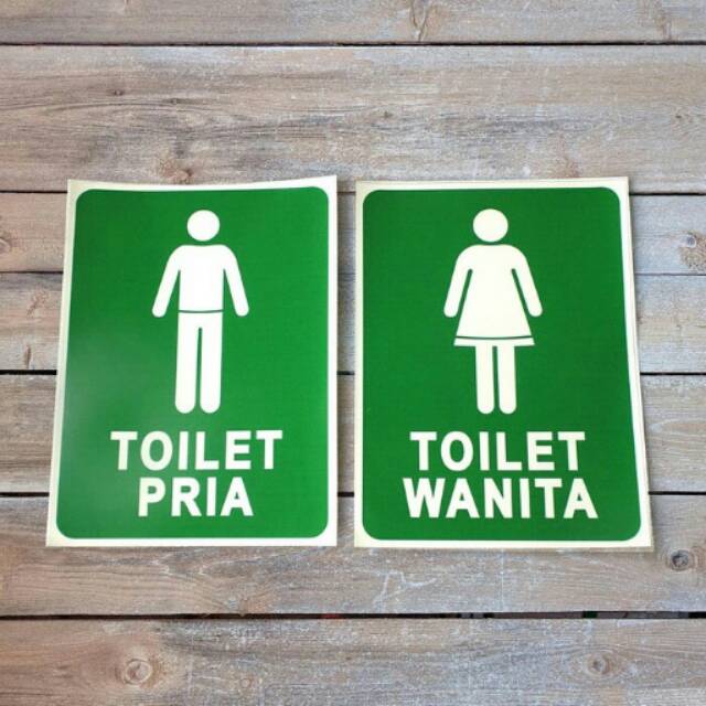 STIKER TOILET PRIA DAN WANITA Shopee Indonesia