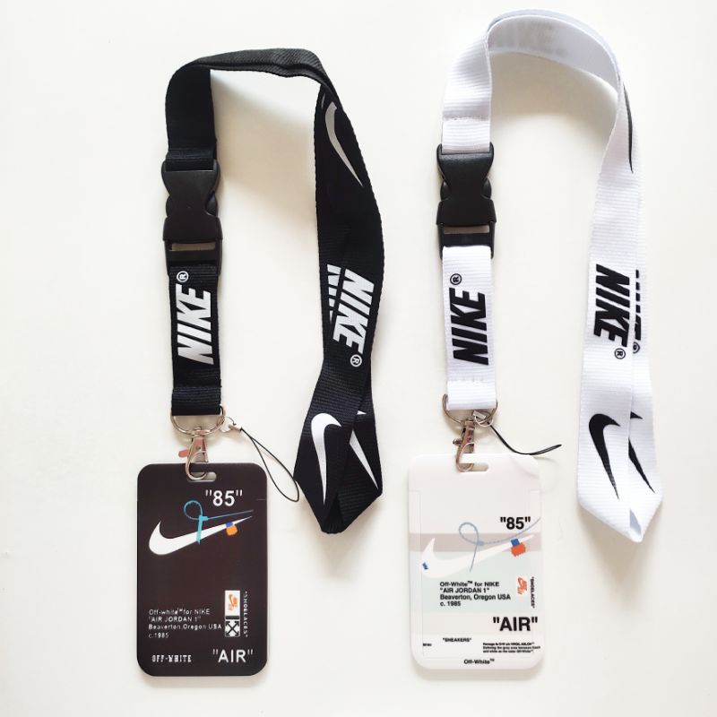 Jual ID Card Holder Name Tag Lanyard Nike / Kalung Kartu Logo Nike AJ
