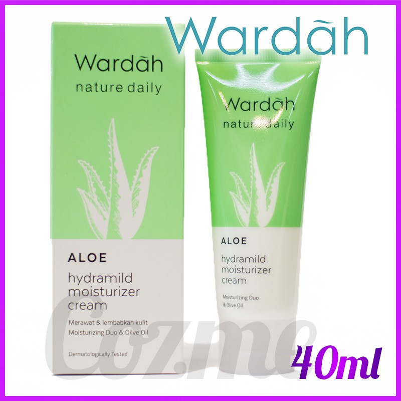 WARDAH Aloe Hydramild Moisturizer Cream 40ml Shopee Indonesia