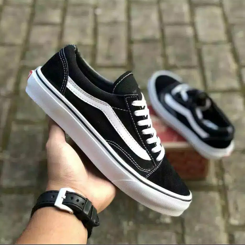 sepatu vans old skool/ sepatu vans velcro premium high quality Shopee