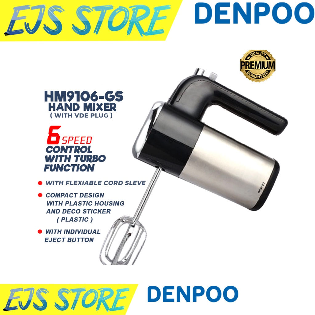 Jual HAND MIXER MIXER TANGAN DENPOO HM9106GS Shopee Indonesia