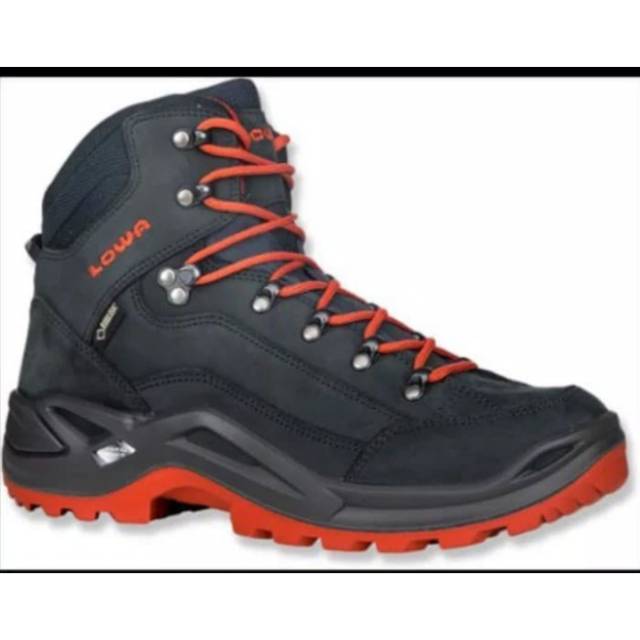 Jual Sepatu Gunung Lowa Renegade Mid Gtx Hiking Shoes Original - Abu Abu | Shopee Indonesia