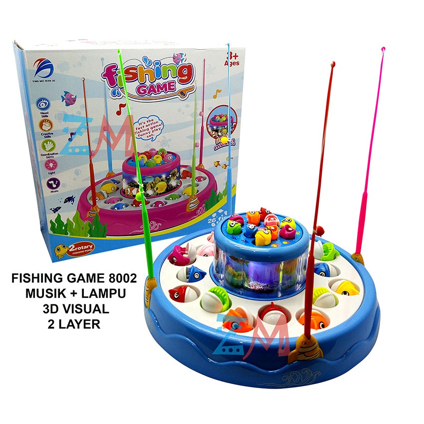 Jual Rm - Mainan Anak Pancingan Ikan 8002 - Fishing Game | Shopee Indonesia