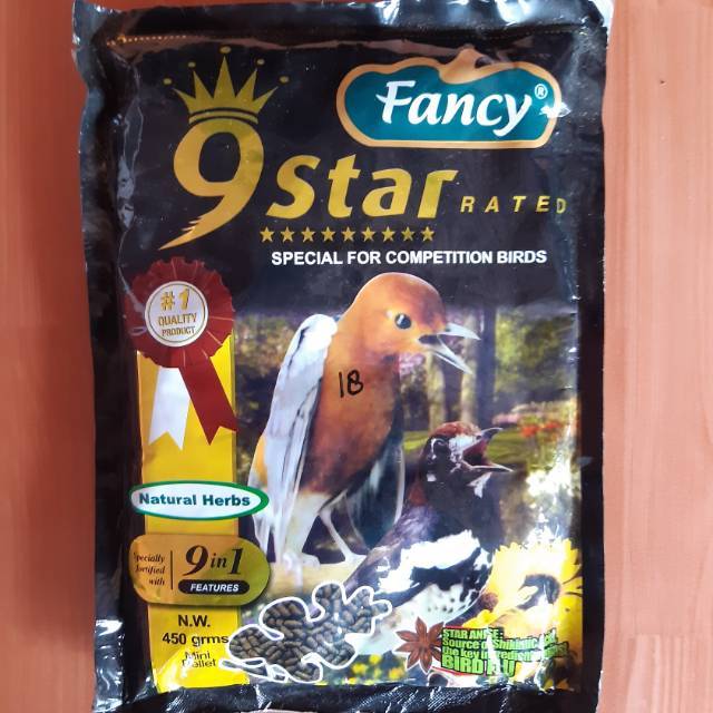 Jual Fancy 9 Star Pakan Burung Anis Murai Voer Coklat Dan Hijau Rumput Laut | Shopee Indonesia