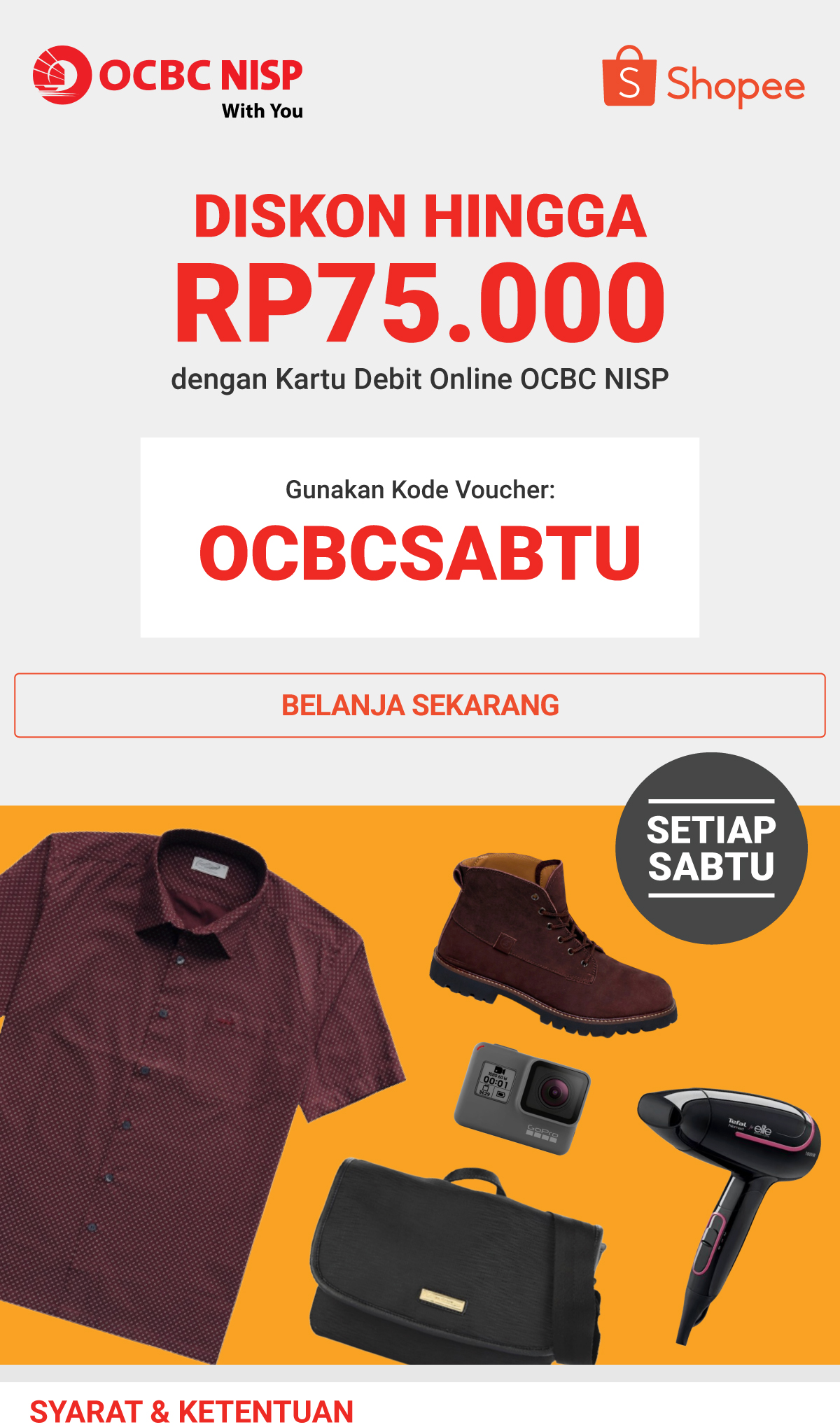 Diskon Hingga 75RB Pakai Kartu Debit Online OCBC NISP