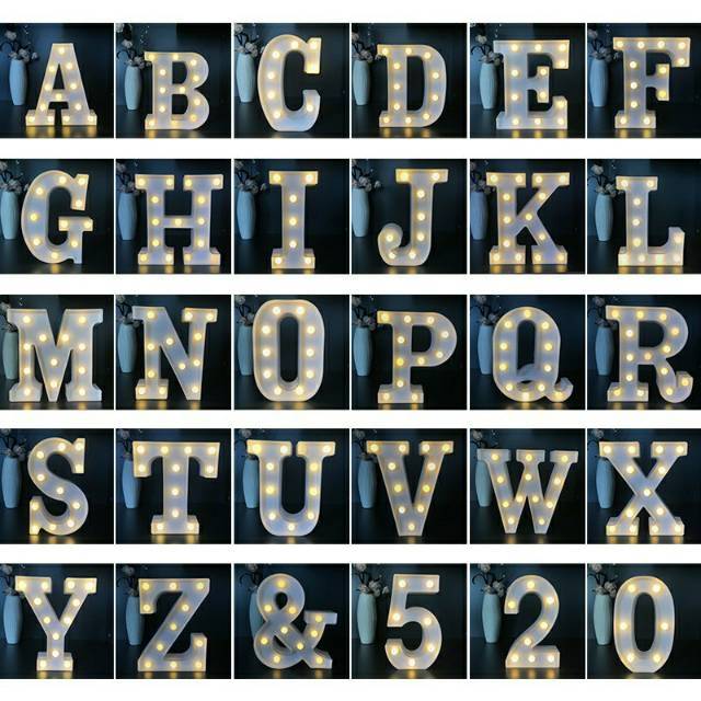 Letter light lampu nama termurah 1 Kilo Muat 3 Lampu