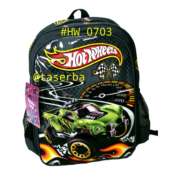 Jual Tas Anak Sekolah Tk Sd Ransel Buku Mobil Balap Hot Wheels Hw 0703 | Shopee Indonesia