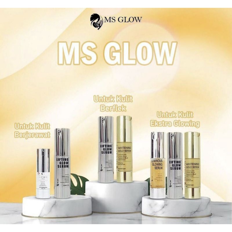 MS GLOW SERUM Luminous / Acne / Lifting / Whitening Glod 24K