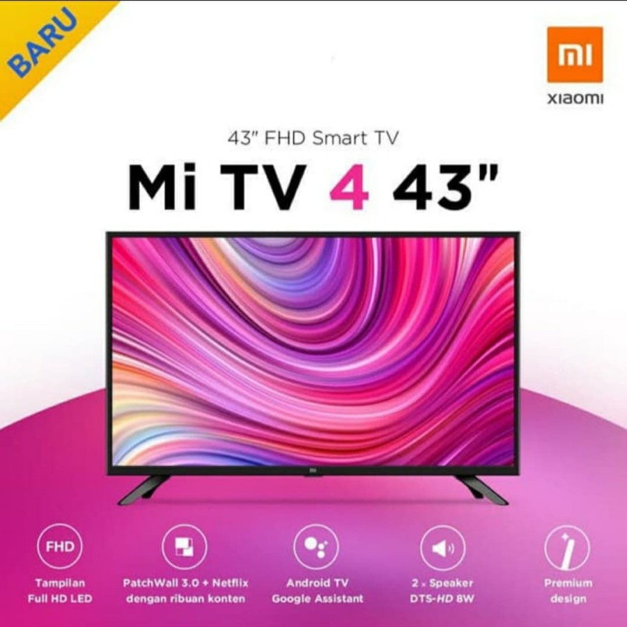Jual Xiaomi TV A2 Mi TV 4 43 Inch Android TV Smart TV Garansi Resmi
