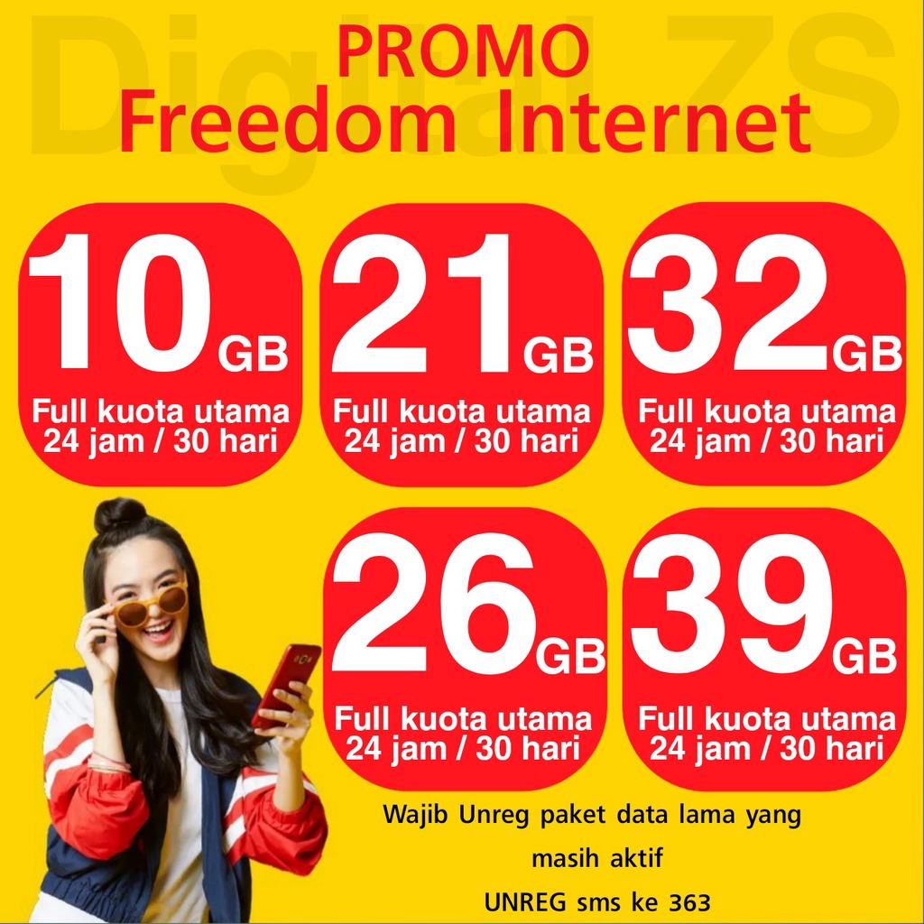 Promo Kuota Indosat Freedom 50gb Combo Dan Unlimited Jumbo