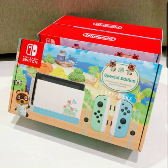Jual Nintendo Switch Animal Crossing Special Edition. Console Only | Shopee Indonesia