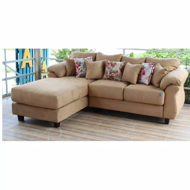 Jual Simple Sofa Coklat Susu / Sofa Ruang Tamu | Shopee Indonesia
